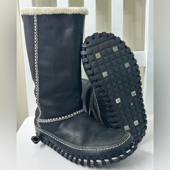 Nike ACG Shoes - Nike Women Winter Boots Sz 6 ACG Puddle Proof Valenka Wool PullOn Moccasin Black